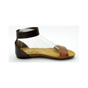 Plakton Women's Comfort Sandals – Floreale Vaque | Floral Leather Upper, Adjusta